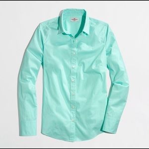 J. Crew Haberdashery Mint Button Down Shirt